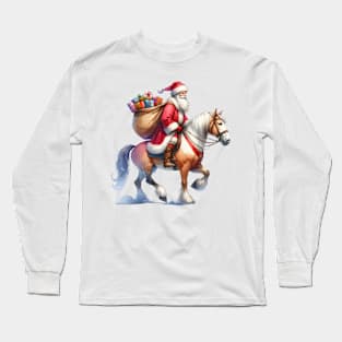 Santa Delivering Gifts Long Sleeve T-Shirt